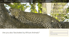 Desktop Screenshot of africa-wildlife-detective.com