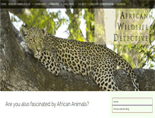 Tablet Screenshot of africa-wildlife-detective.com